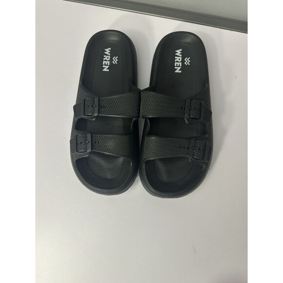 Wren Black Recovery Slides - Men’s Size 11-12 Sandals Slip On Shoes 44-45 NWOT - Picture 1 of 7